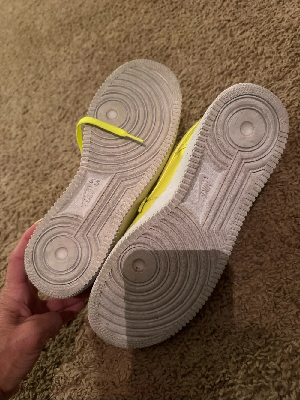 Nike Neon Yellow Low-Top Sneakers